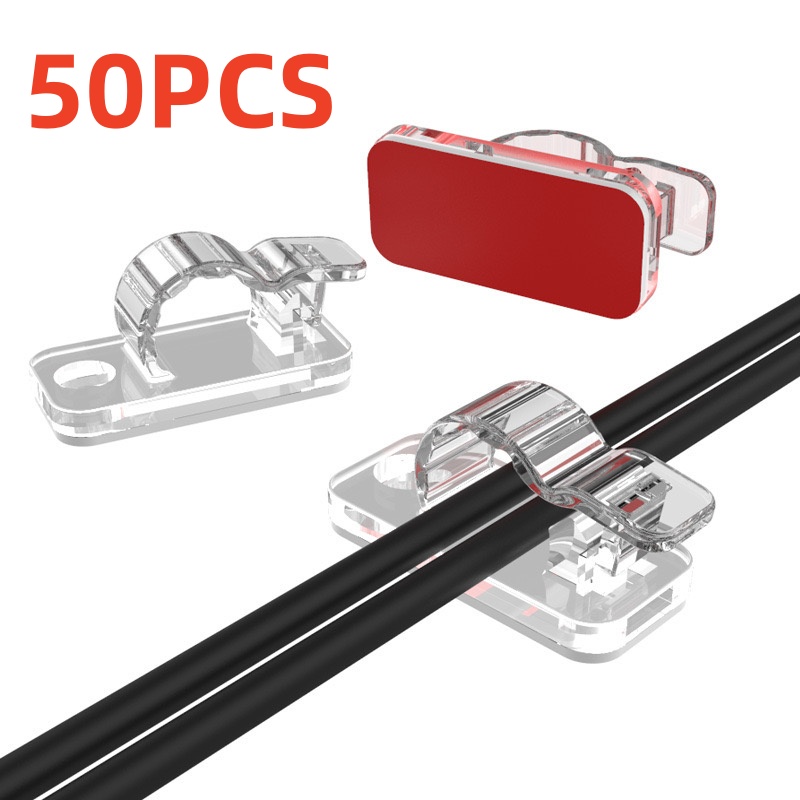 Cable Organizer - 10/50PCS Clip per Organizzazione Cavi, Gestione