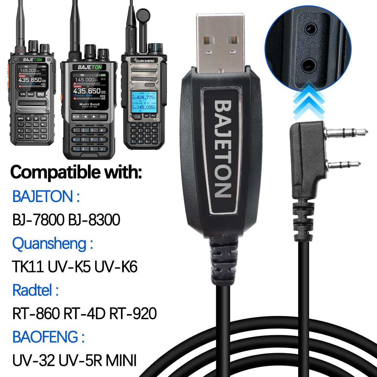 Usb Hub - BAJETON Walkie Talkie Cavo di programmazione