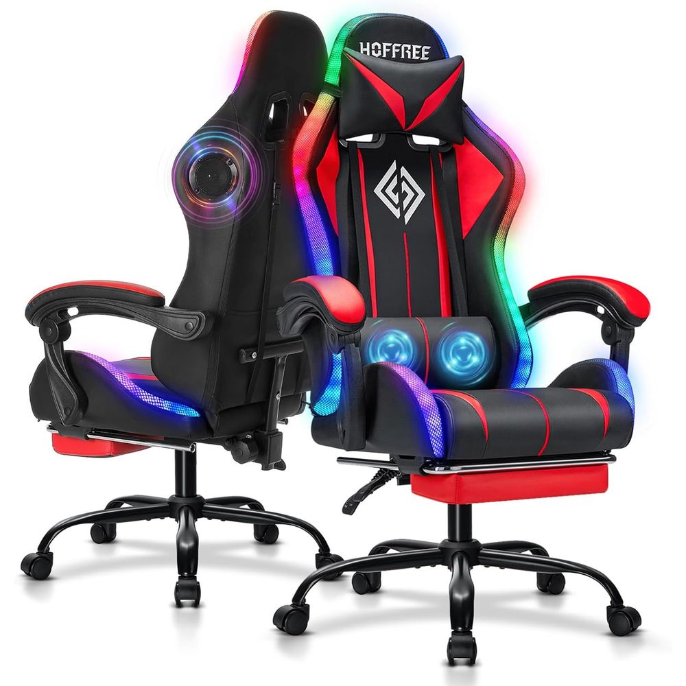 Bluetooth Speaker - Sedia da Gaming RGB con Altoparlanti