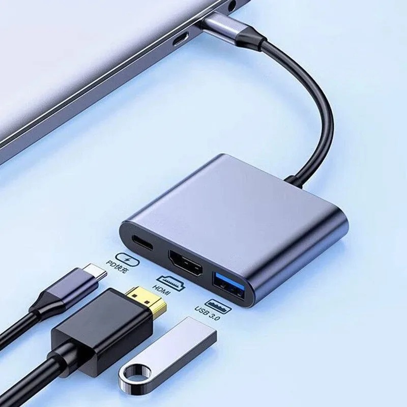 Hdmi Adapter - USB C HUB 3in1 Tipo C
