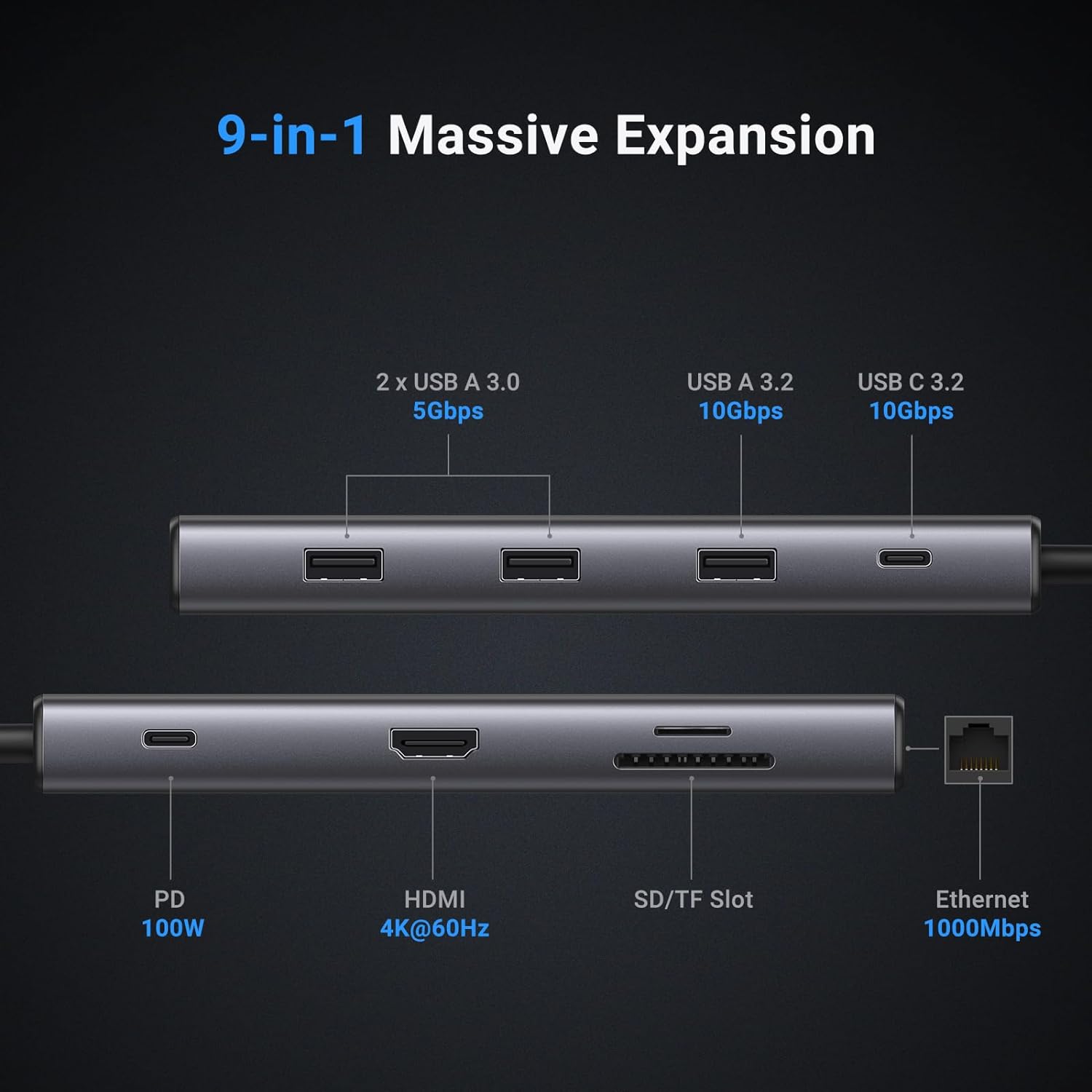 UGREEN Revodok Pro 109 Hub USB - Usb Hub recensione e prezzo