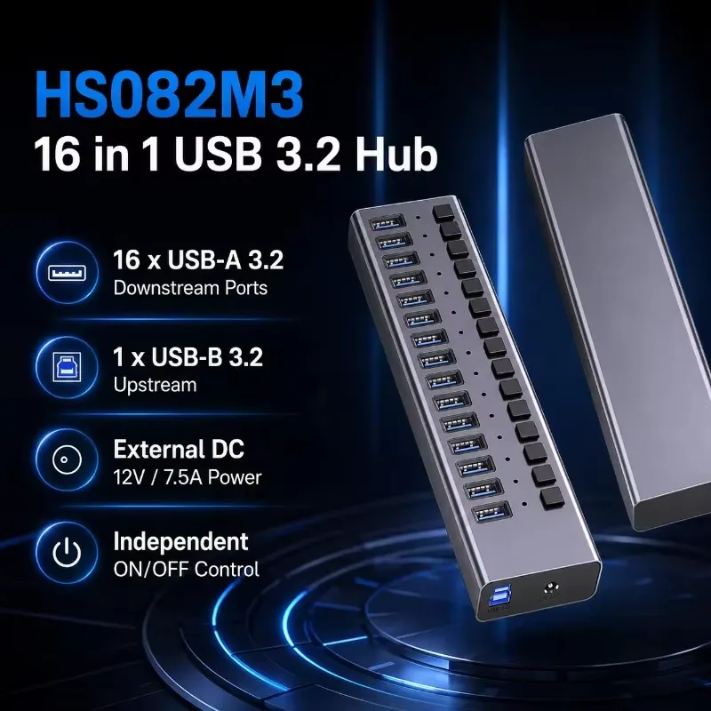 AP01 Hub USB 3.2 Gen2 a 16 Por - Usb Hub recensione e prezzo