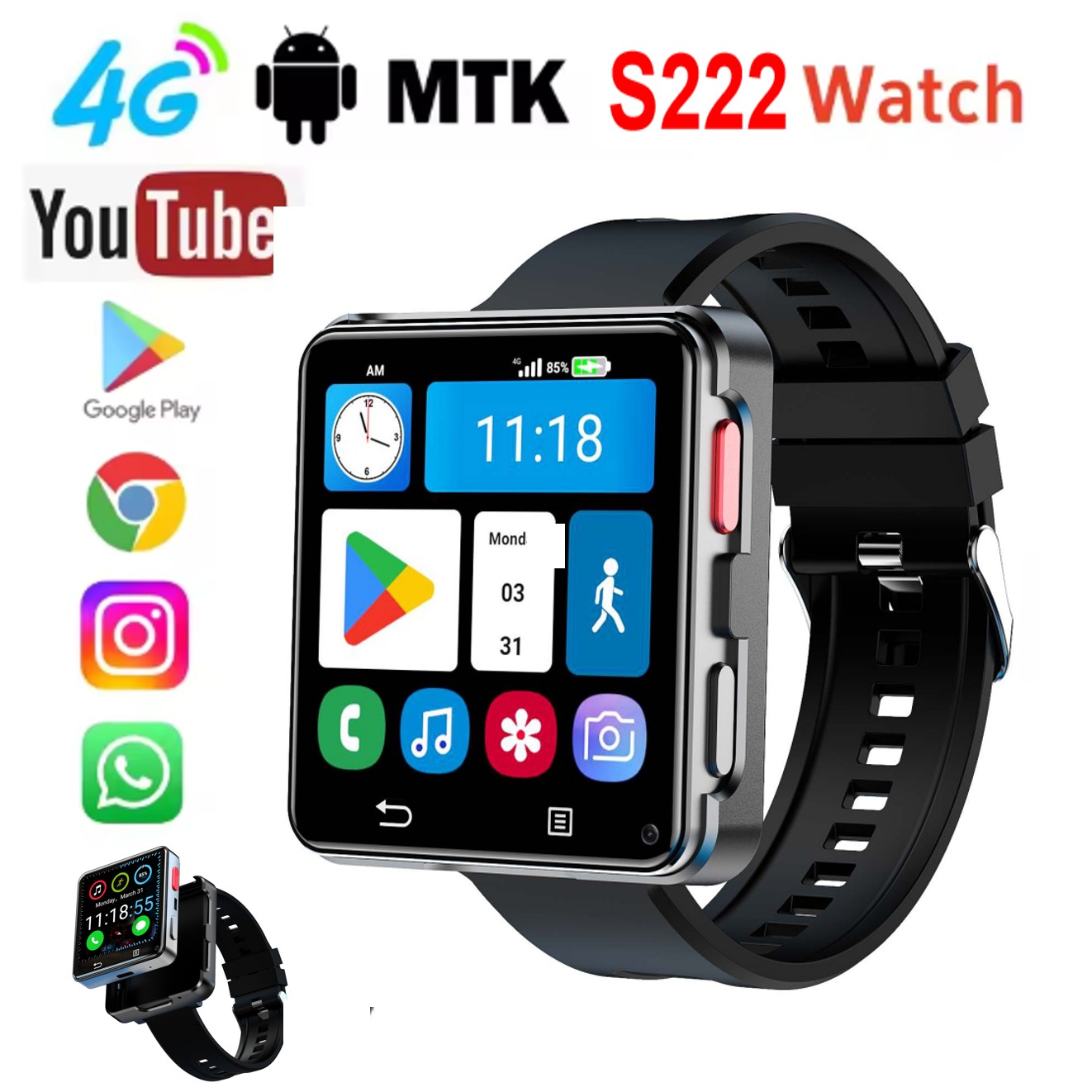 Smartwatch S222 4G con scheda  - Smart Watch recensione e prezzo