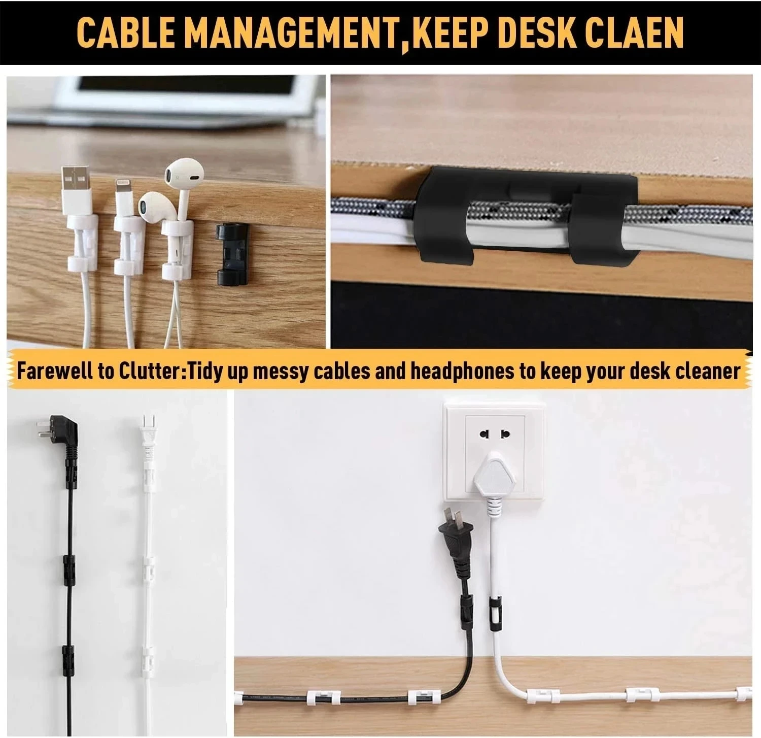 Piccoli fermacavi adesivi per  - Cable Organizer recensione e prezzo