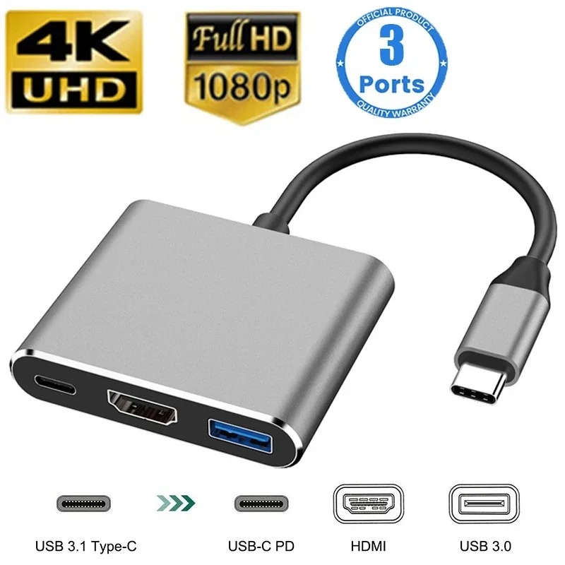 USB C HUB 3in1 Tipo C 3.0 a Do - Hdmi Adapter recensione e prezzo