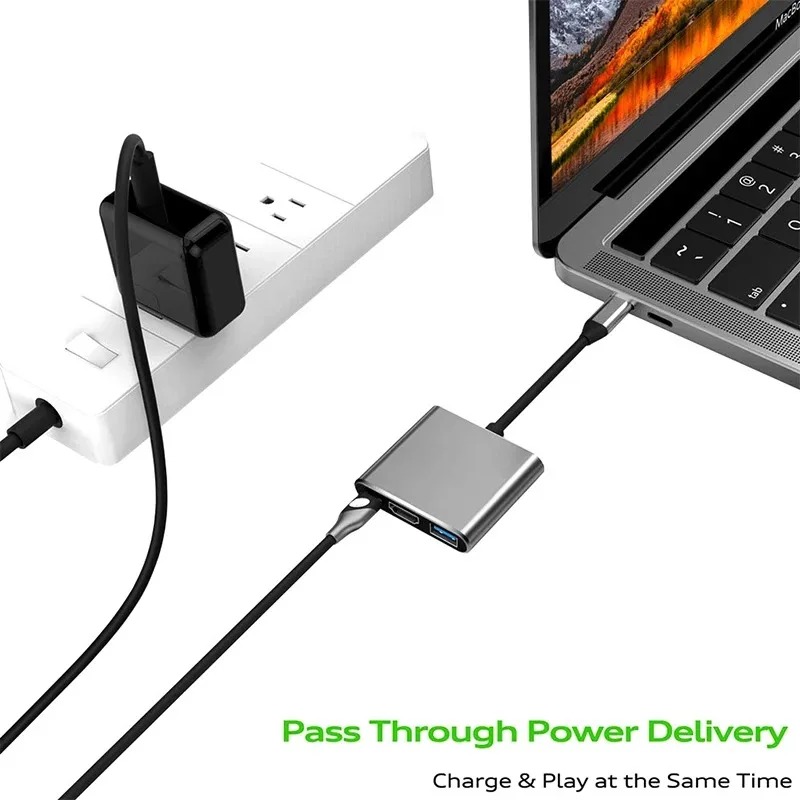 USB C HUB 3in1 Tipo C 3.0 a Do - Hdmi Adapter recensione e prezzo
