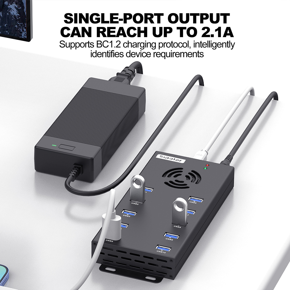 Hub di ricarica USB 3.0 a 10 p - Usb Hub recensione e prezzo